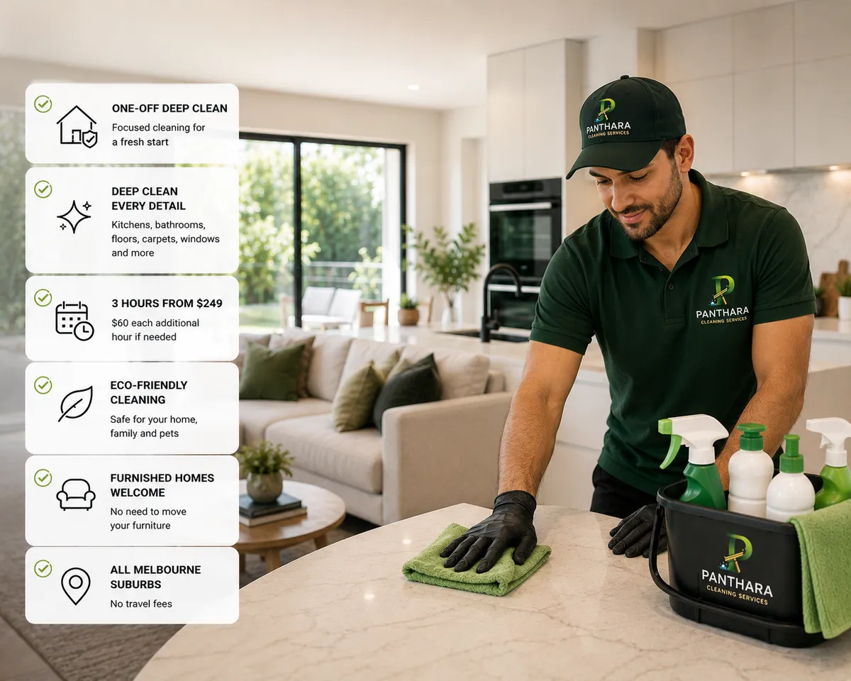 One-off deep cleaning Melbourne – guide 2026