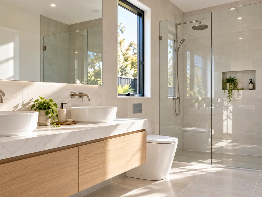 Freshly presented bathroom ready for move-in