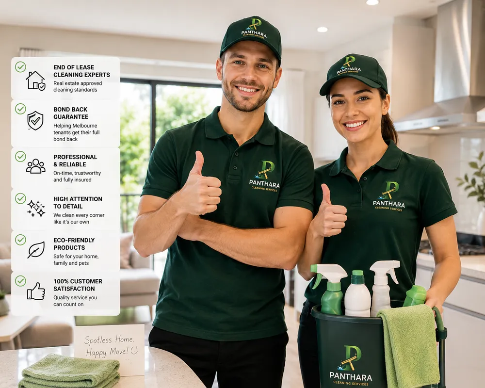 Panthara Cleaning team – professional end of lease cleaners Melbourne